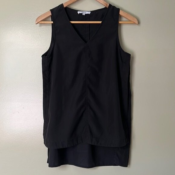 EUC Anthropologie Ro & De Black Sleeveless Blouse Small - Picture 1 of 9